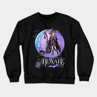 Magic Witch Tarot cards Beware potion witchy hat Witchcraft astrology Halloween Crewneck Sweatshirt